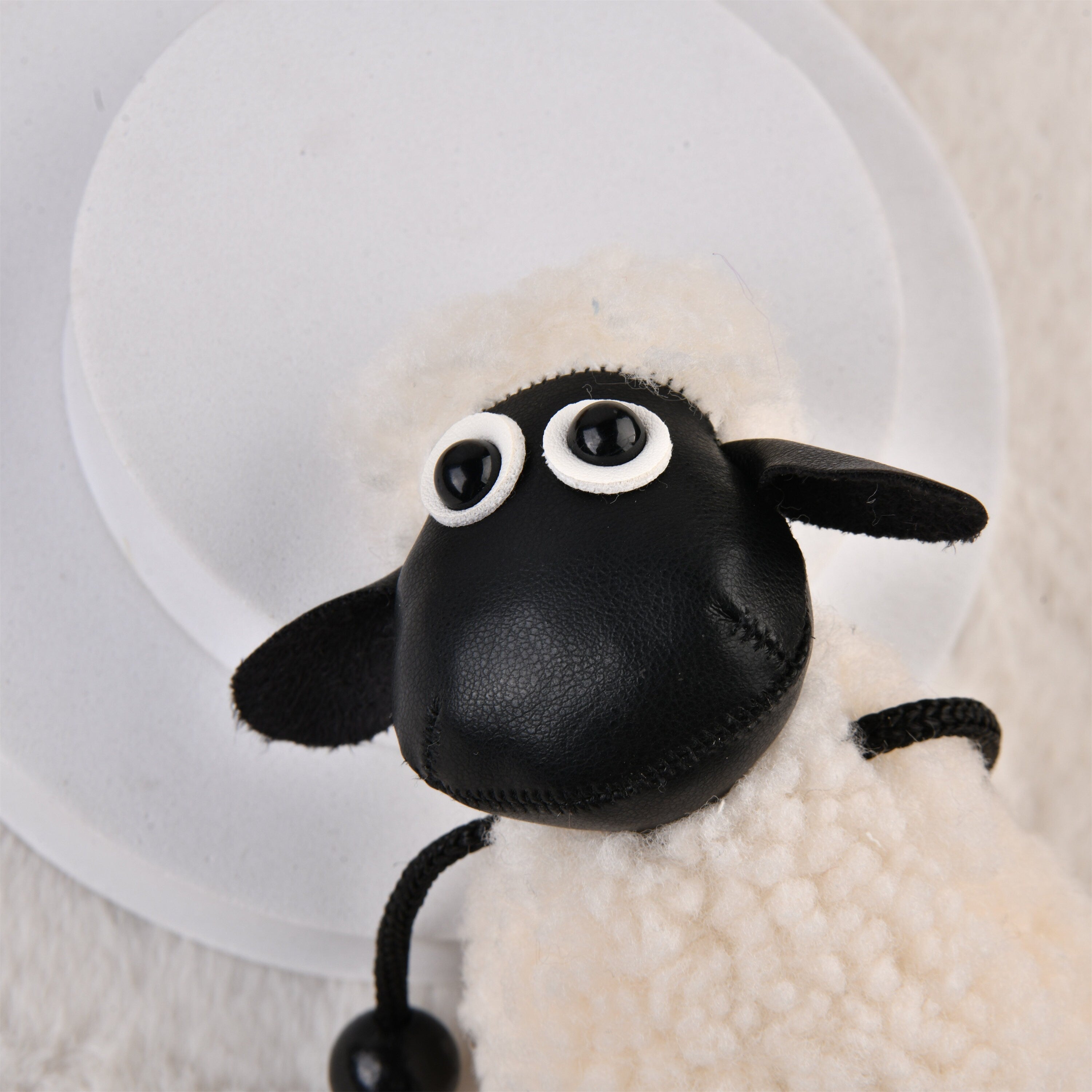 Handmade Shaun the Sheep Plush Keychain Oranment