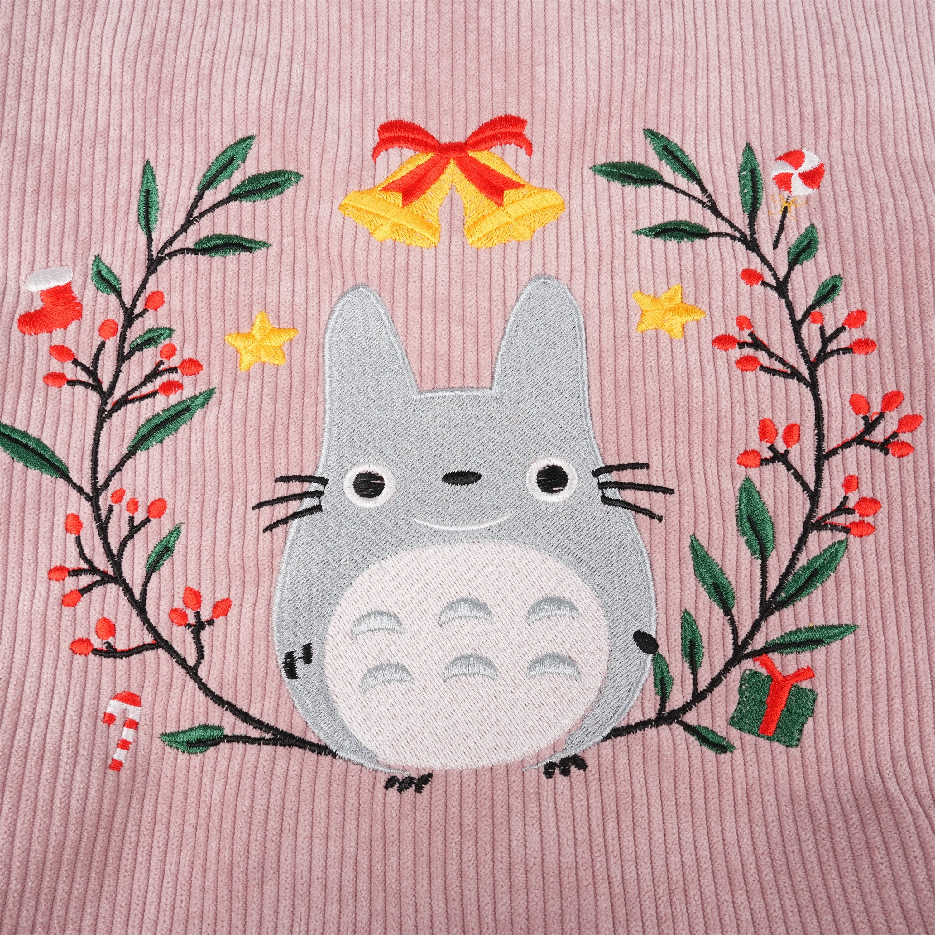 Handmade Garland Totoro Corduroy Anime Embroidered Tote Bag