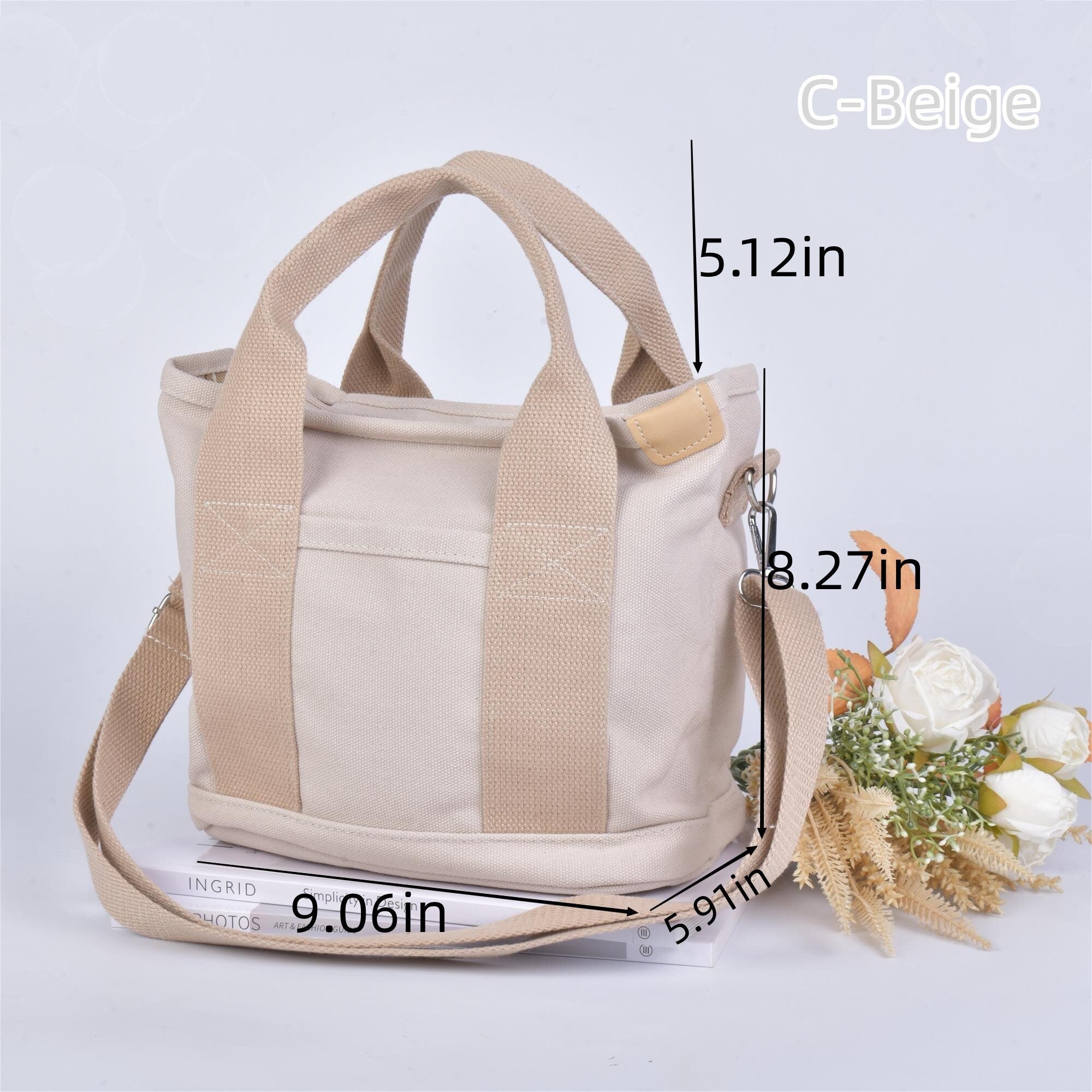 Large Capacity Tote Bag with Multi-Pockets