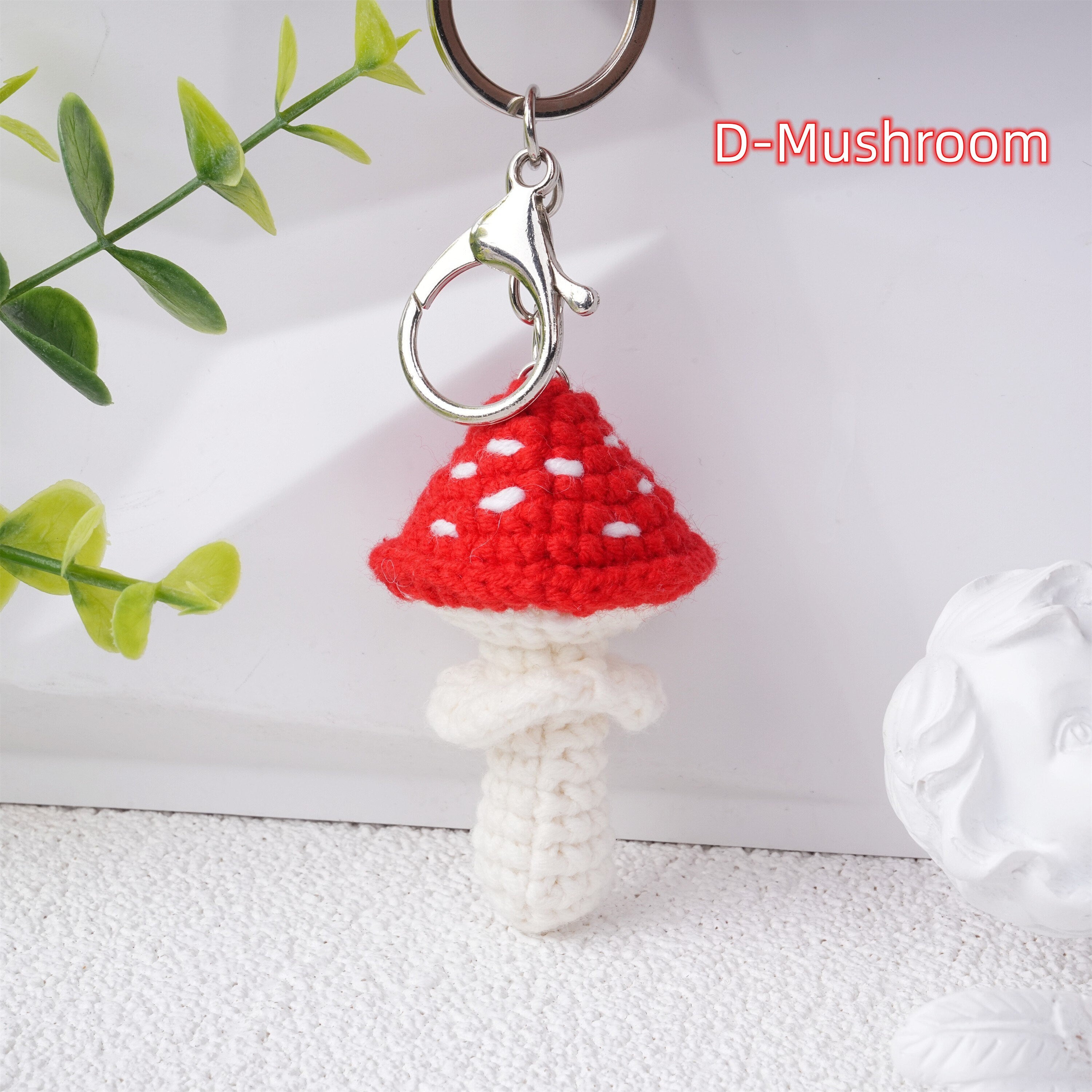 Handmade Crochet Sunflower Mushroom Peashooter Zombie Pendant/Keychain