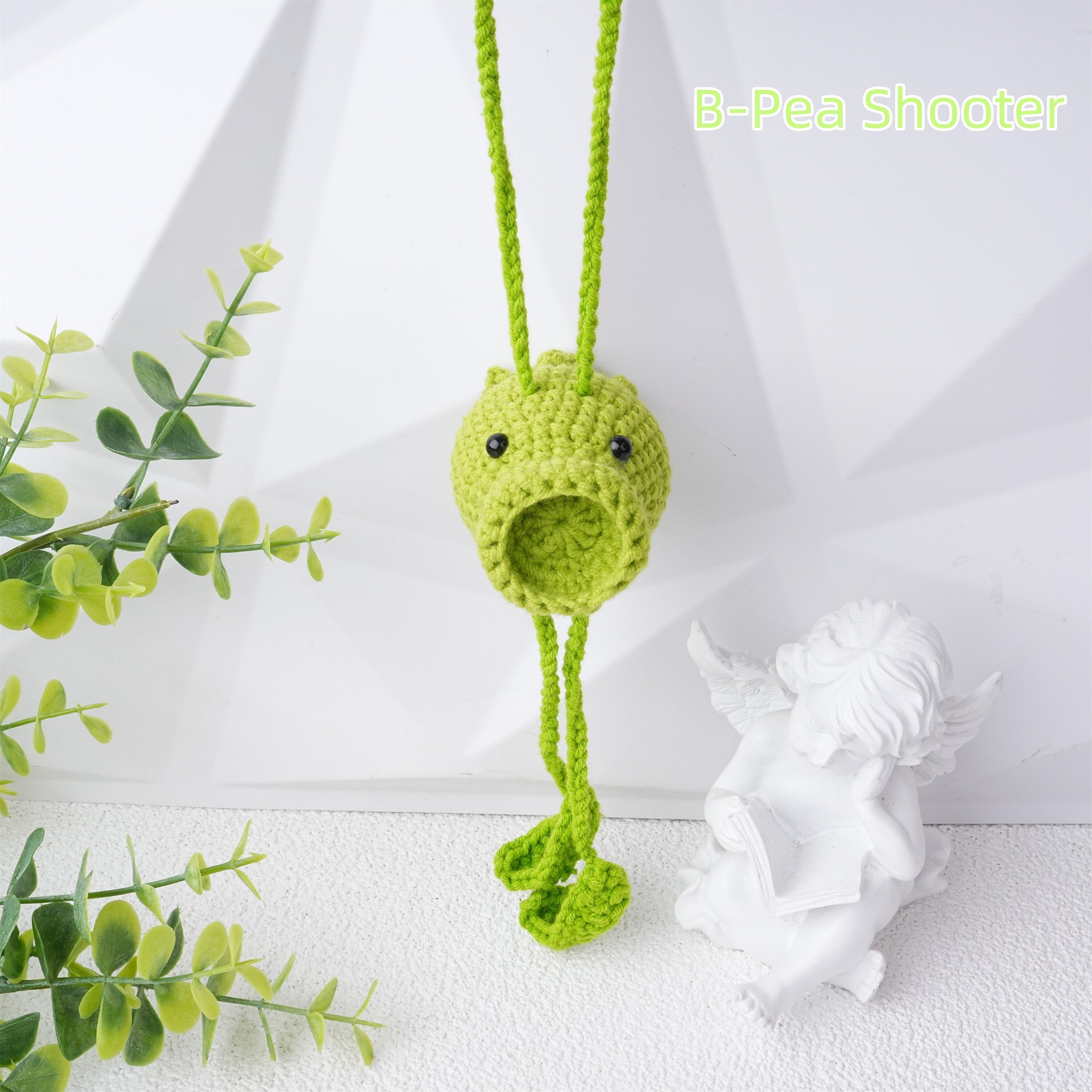 Handmade Crochet Sunflower Mushroom Peashooter Zombie Pendant/Keychain