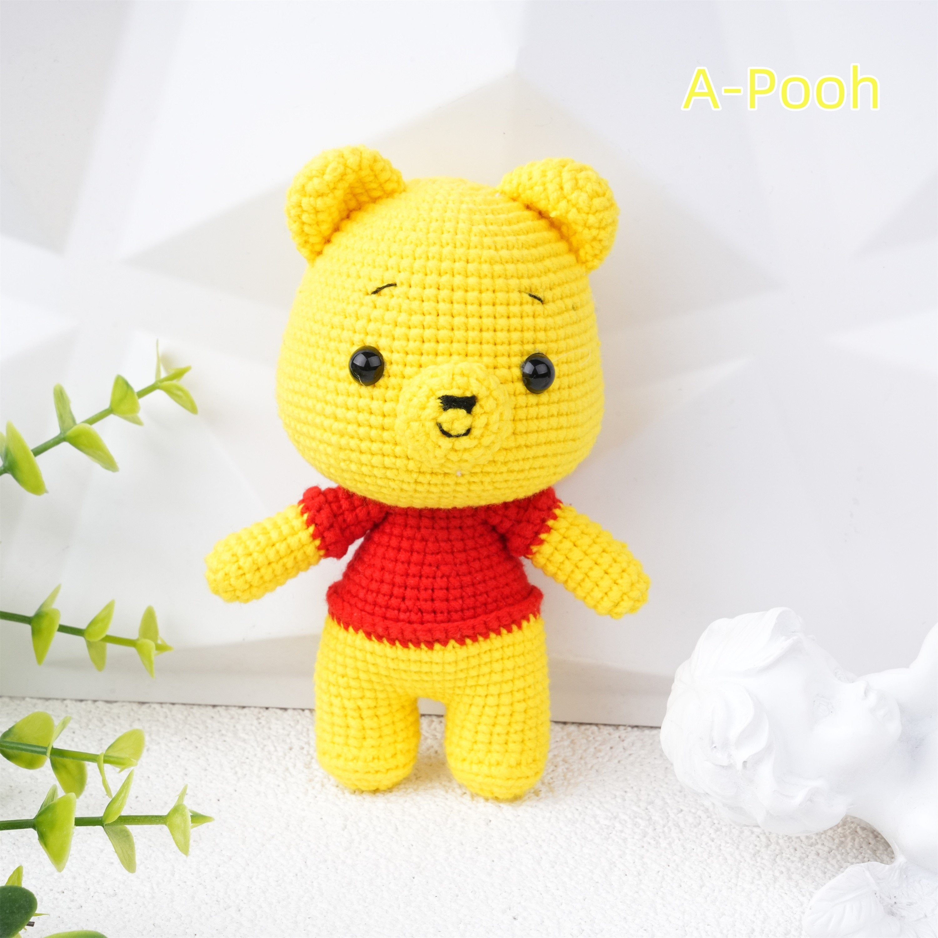 Handmade Winnie the Pooh  Piglet Crochet Doll Oranment