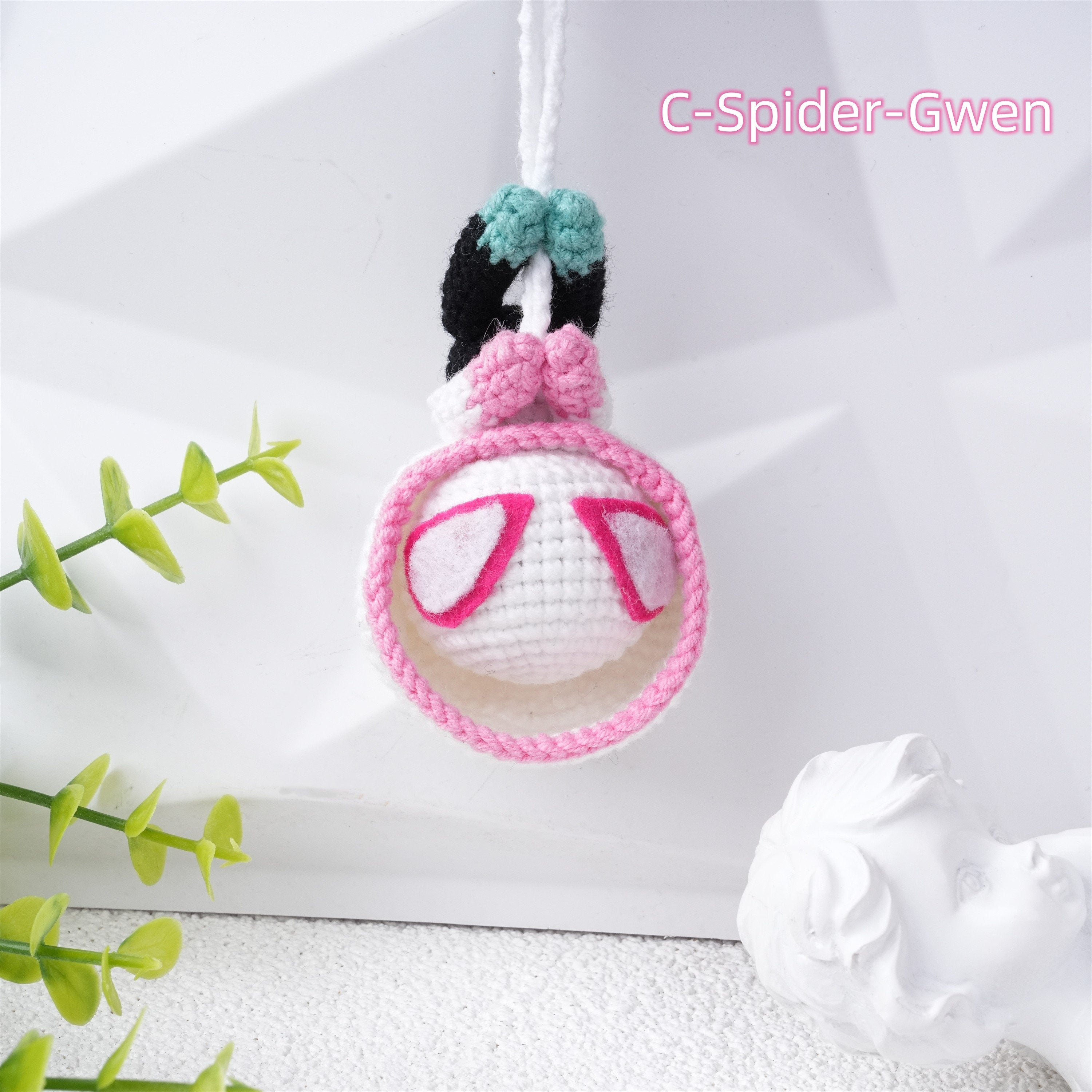 Handmade The Avengers Crochet Doll Car Pendant Oranment