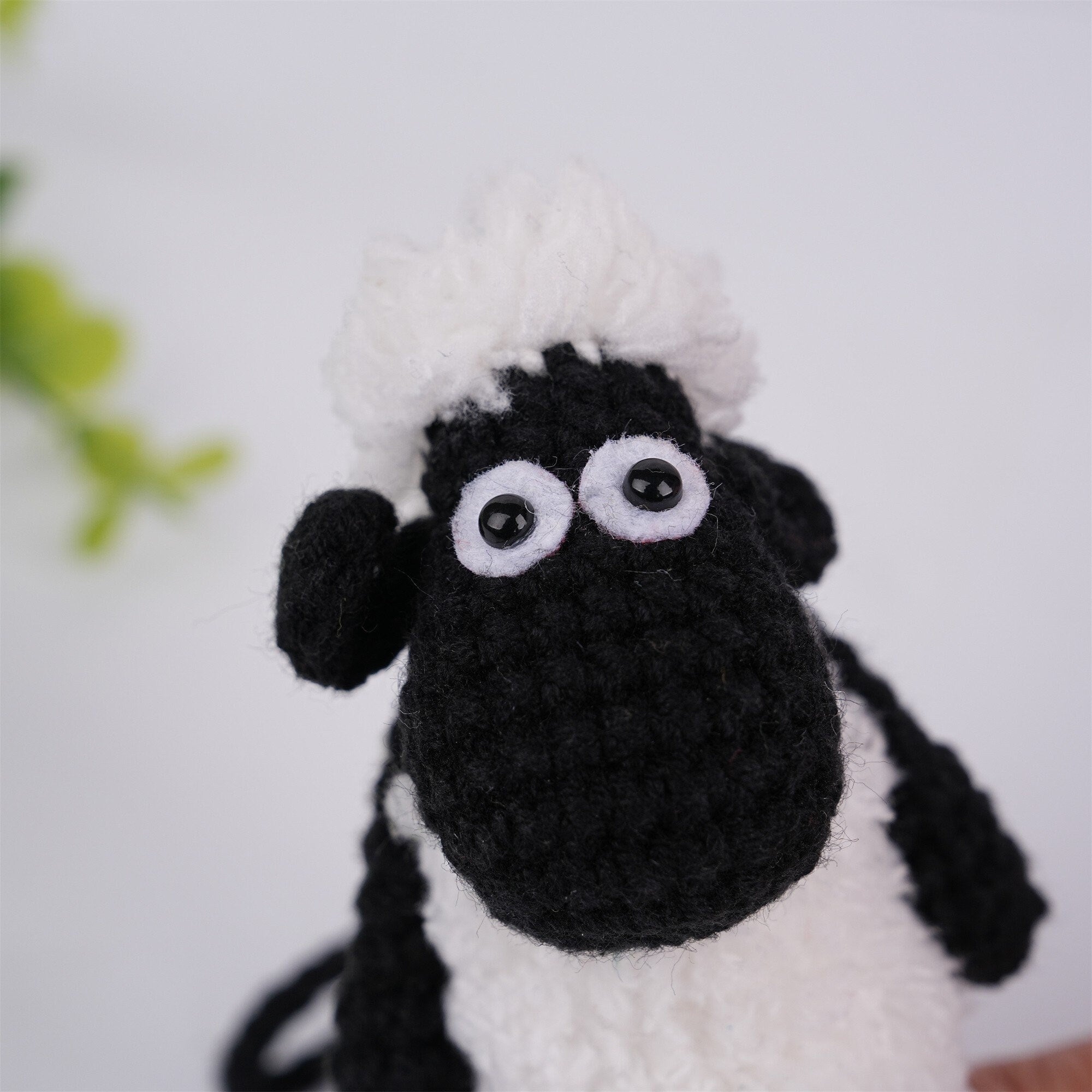 Handmade Shaun the Sheep Doll Car Pendant Oranment