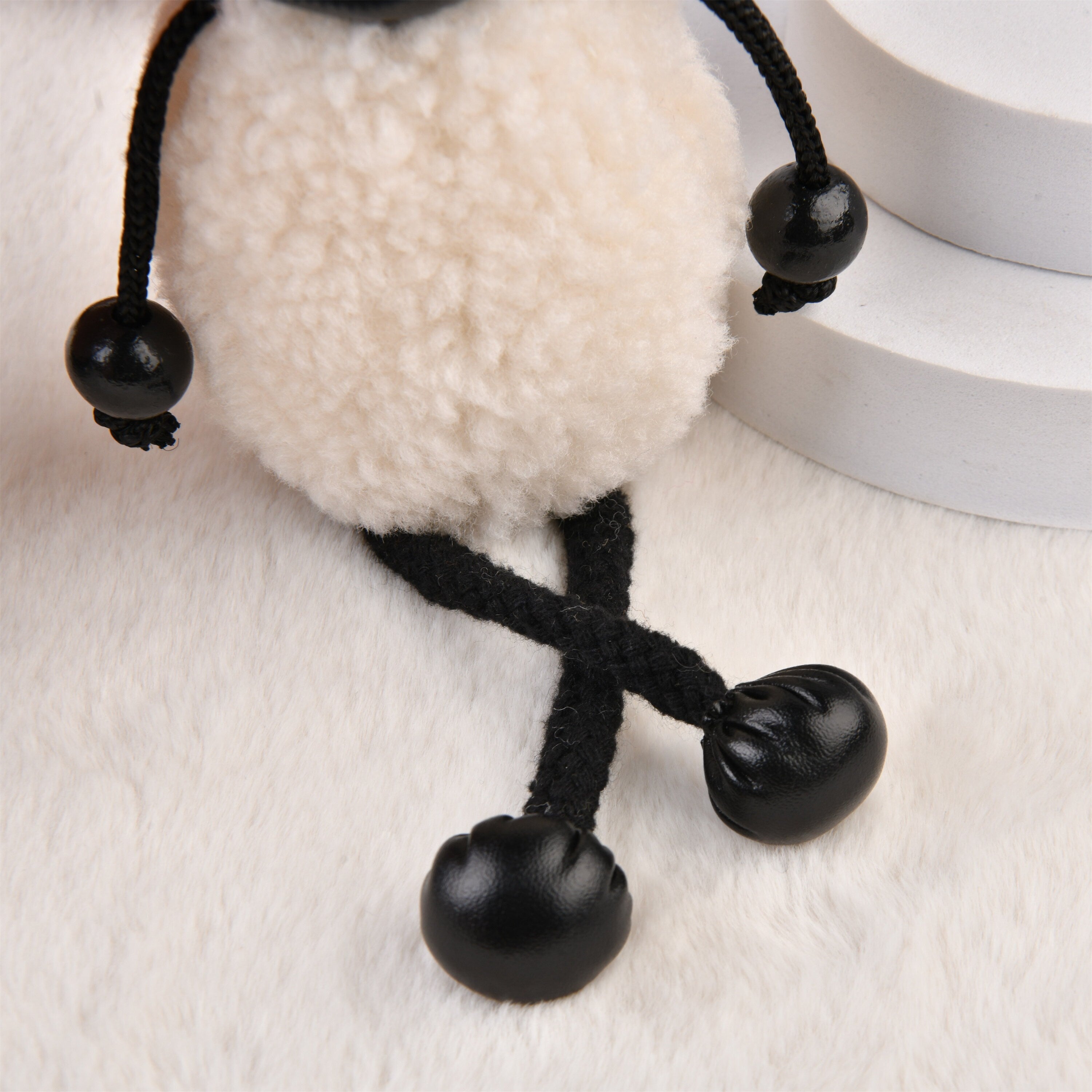 Handmade Shaun the Sheep Plush Keychain Oranment