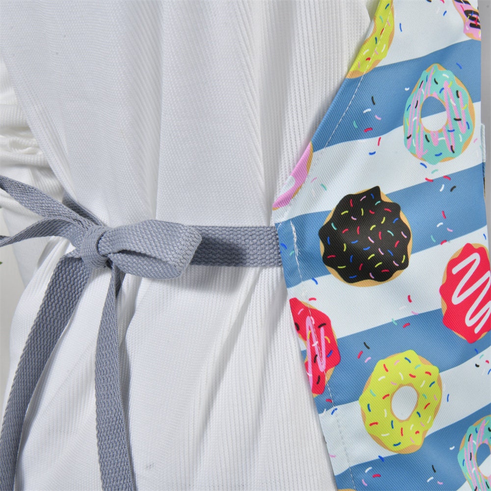 Cute Cartoon Handmade Cupcakes/Donut/Ice Cream Parent and Child Apron Set