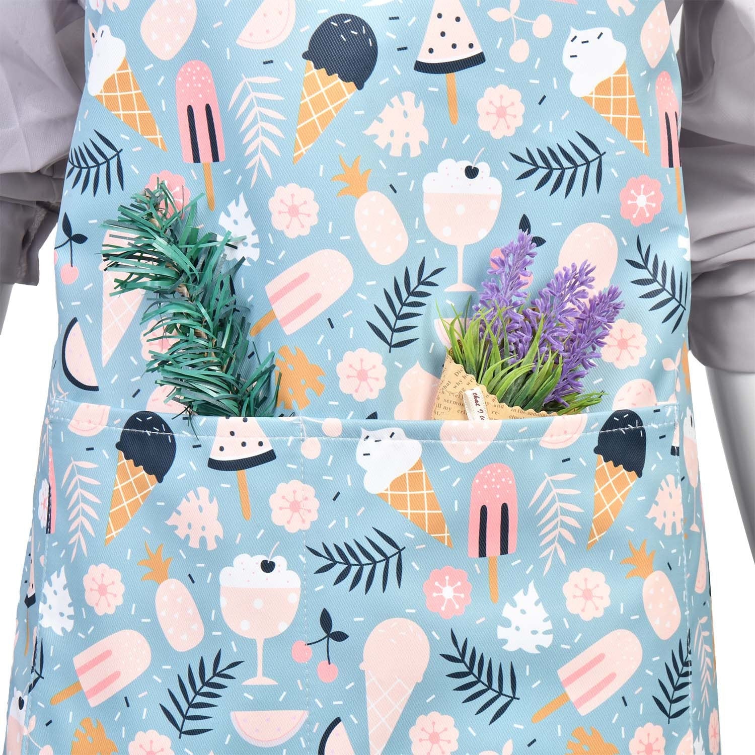 Cute Cartoon Handmade Cupcakes/Donut/Ice Cream Parent and Child Apron Set