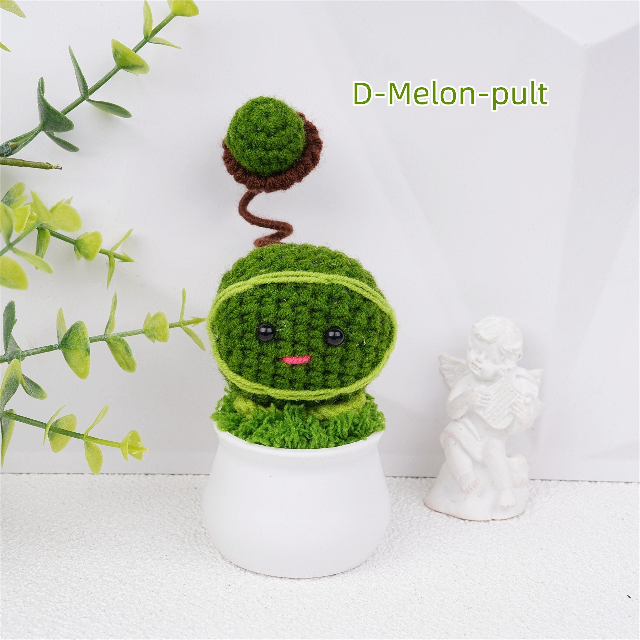 Handmade Crochet Mini Plants vs. Zombies FlowerPot Oranment