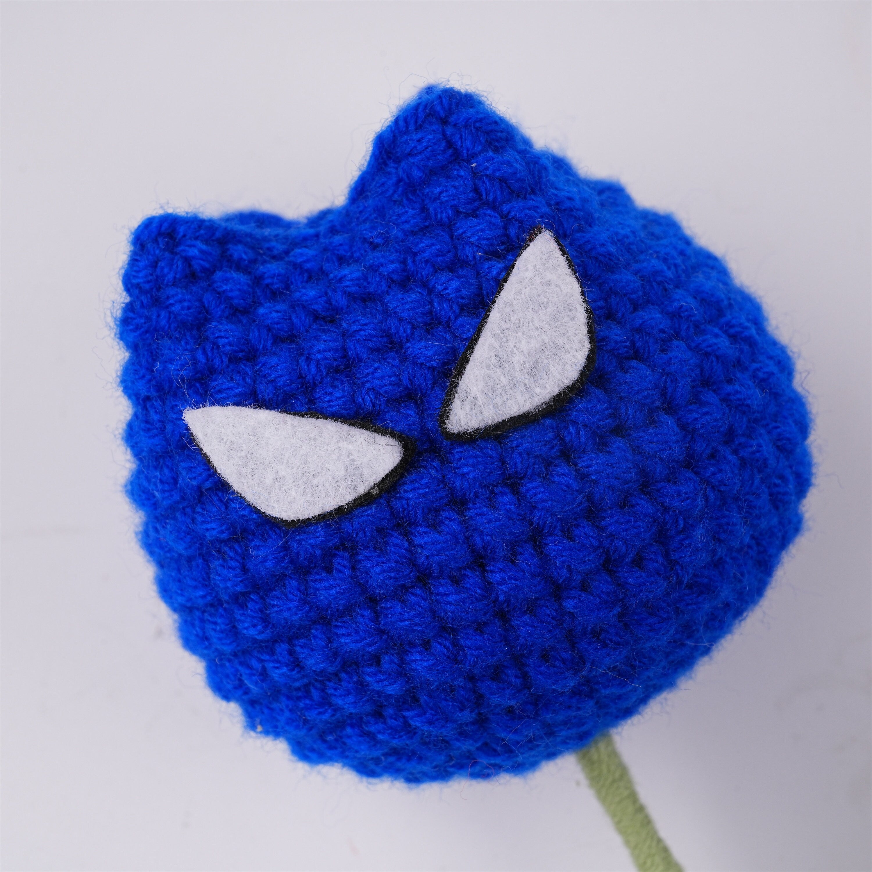 Handmade Blue Spider-Man Tulip Crochet Bouquet