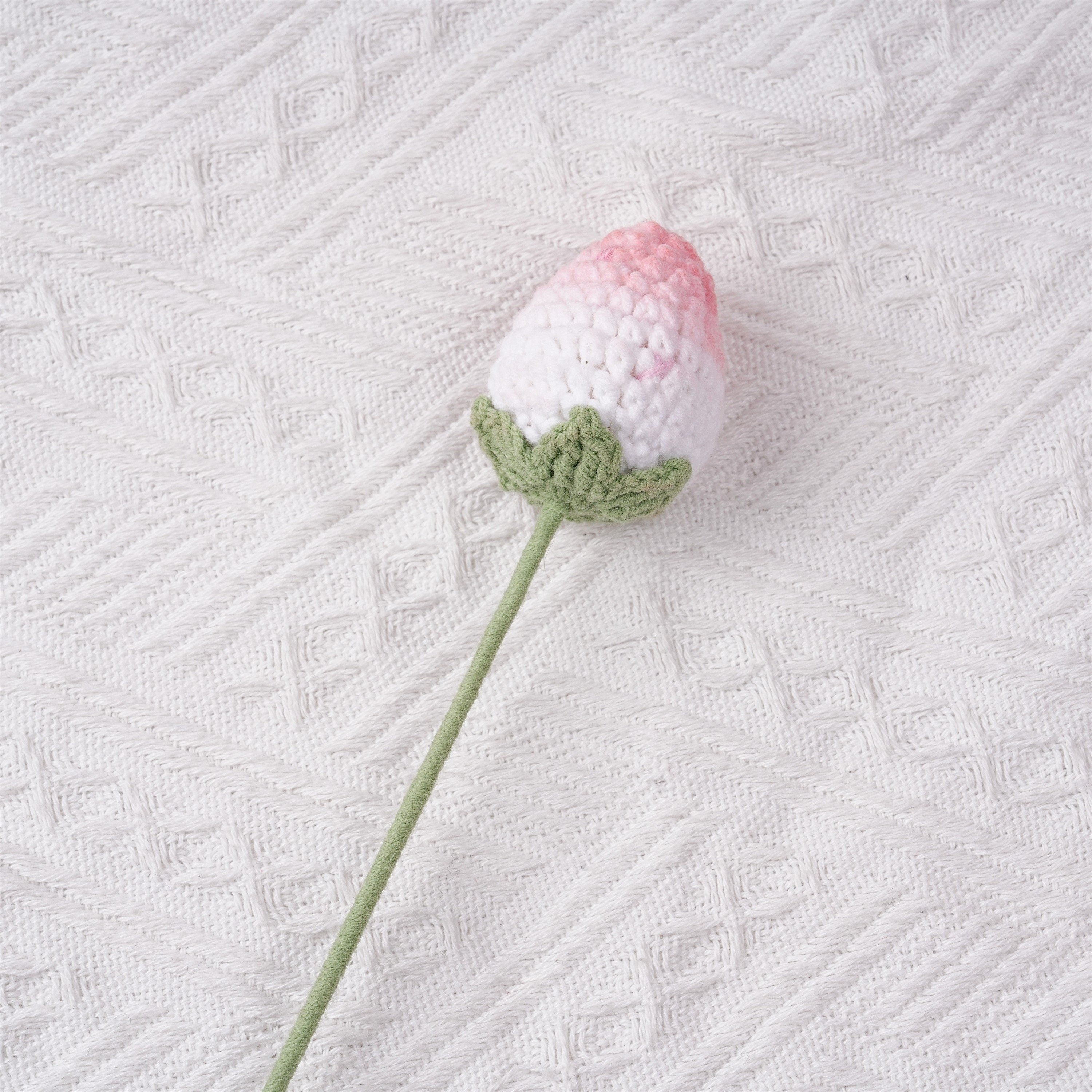 Handmade Knit Pink Strawberry Crochet Bouquet