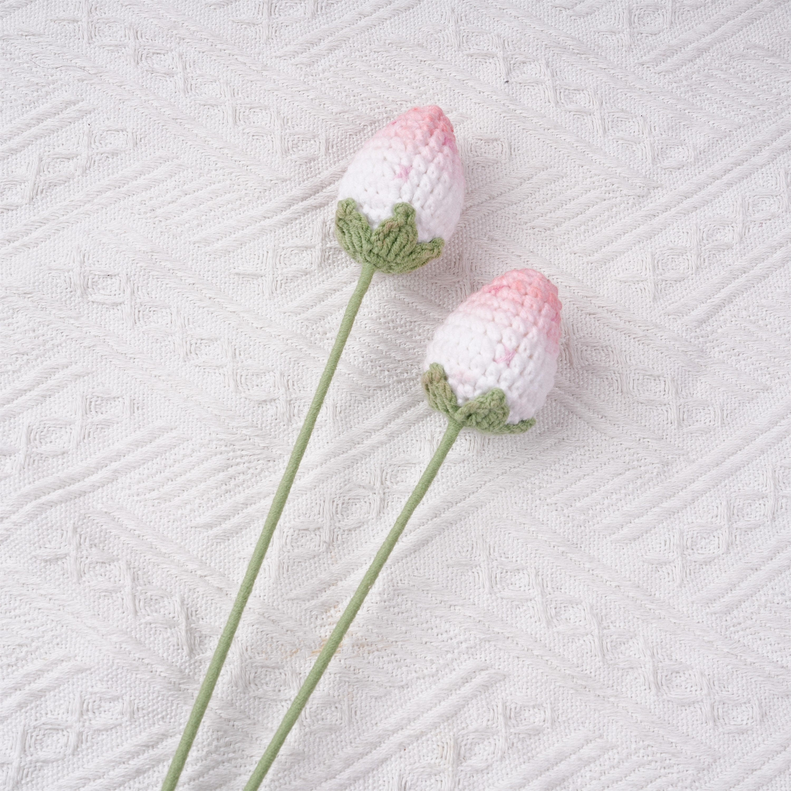 Handmade Knit Pink Strawberry Crochet Bouquet