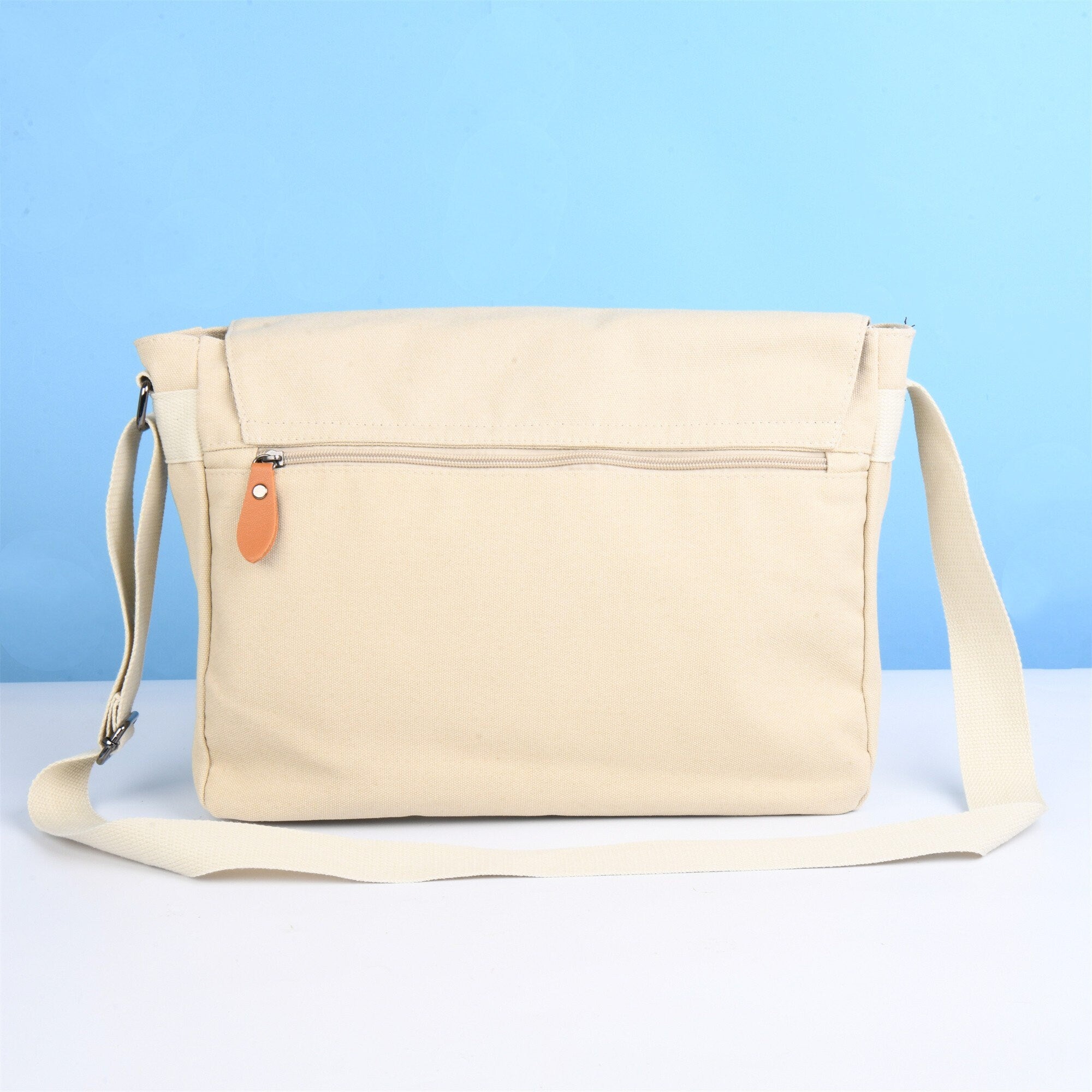 Handmade Cartoon Canvas Computer Satchel Crossbody Bag