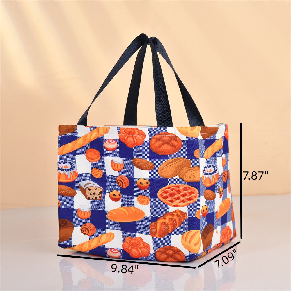 XL Bread Coffee Donut Insulated Lunch Bag