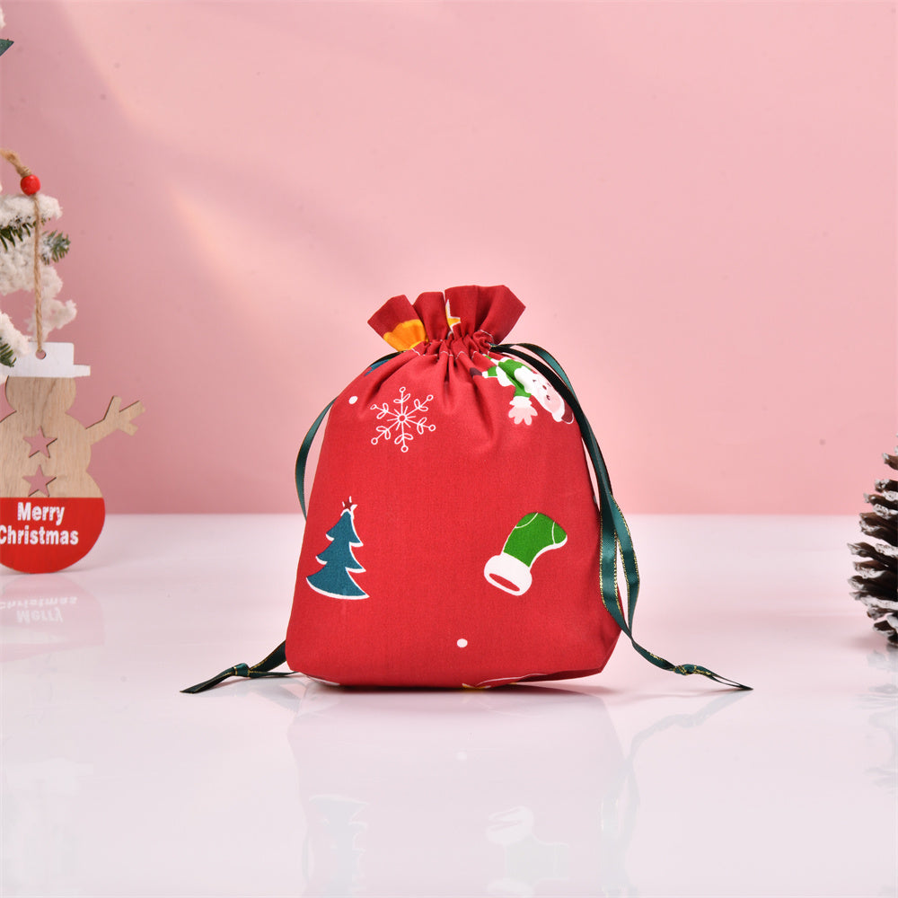 S/M/L Red Santa Claus Christmas Tree Christmas Gift Bag