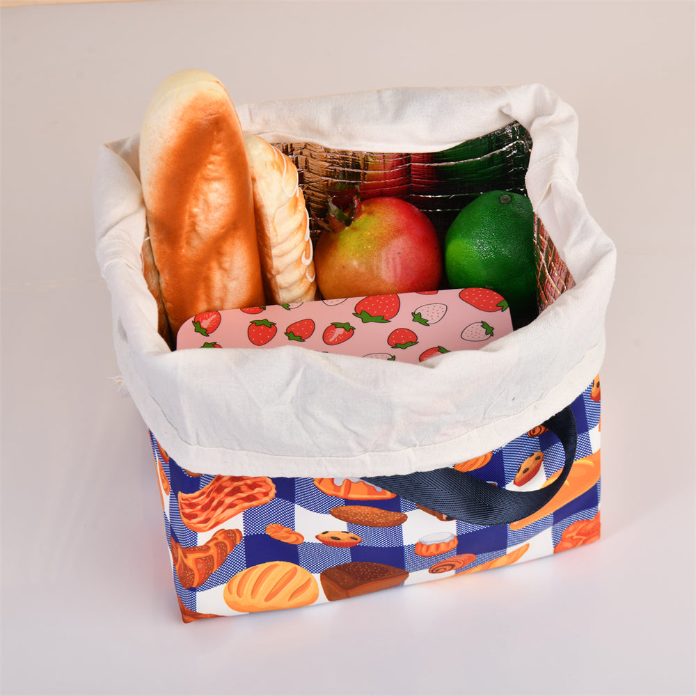 XL Bread Coffee Donut Insulated Lunch Bag